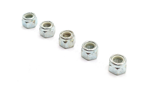 V-Twin Zinc Plated Hex Nuts 3/8 inch-24 Nyloc - 73-0005