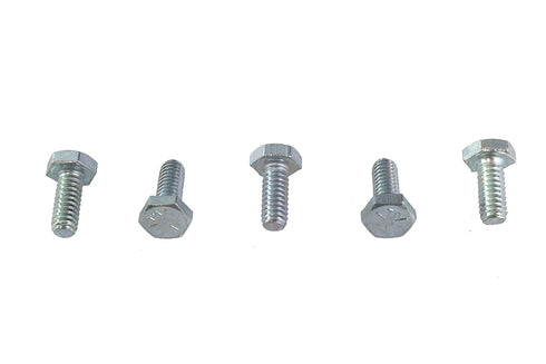 V-Twin Hex Cap Bolts Zinc 1/4 inch X 5/8 inch - 73-0010