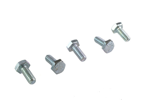 V-Twin Hex Cap Bolts Zinc 1/4 inch X 5/8 inch - 73-0010