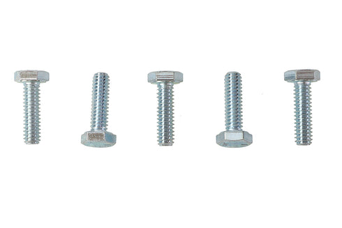 V-Twin Hex Cap Bolts Zinc 1/4 inch X 7/8 inch - 73-0012