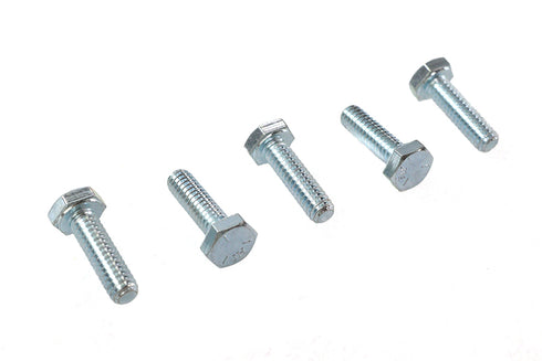 V-Twin Hex Cap Bolts Zinc 1/4 inch X 7/8 inch - 73-0012