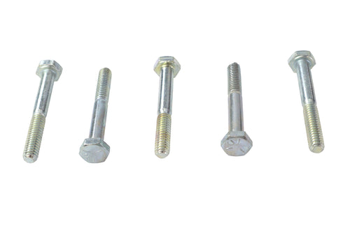V-Twin Hex Cap Bolts Zinc 1/4 inch X 2 inch - 73-0016