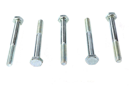 V-Twin Hex Cap Bolts Zinc 1/4 inch X 2-1/4 inch - 73-0017