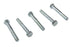 V-Twin Hex Cap Bolts Zinc 5/16 inch X 2-1/4 inch - 73-0024