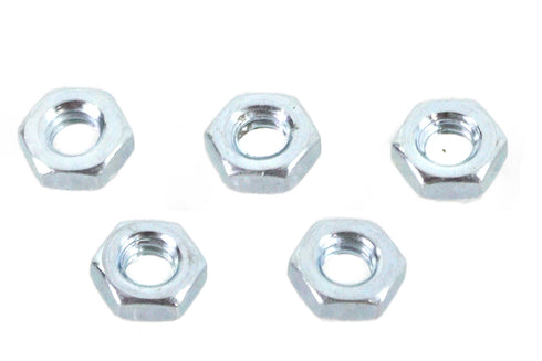V-Twin Zinc Plated 1/4 inch-20 Hex Jam Nuts - 73-0031