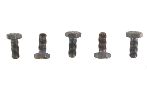 V-Twin Black Hex Cap Bolts 1/4 inch-20 x 3/8 inch - 73-0050