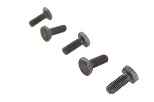 V-Twin Black Hex Cap Bolts 1/4 inch-20 x 3/8 inch - 73-0050