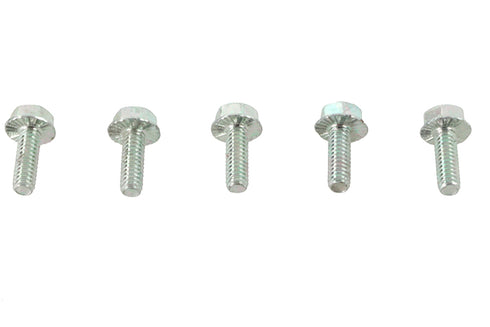 V-Twin Zinc Hex Flange Screws 1/4 inch-20 x 3/4 inch - 73-0051