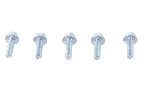 V-Twin Zinc Hex Flange Screws 1/4 inch-20 x 7/8 inch - 73-0052