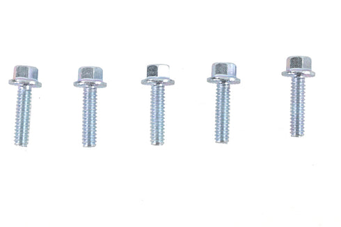 V-Twin Zinc Hex Flange Screws 1/4 inch-20 x 7/8 inch - 73-0052