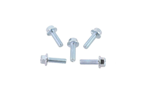 V-Twin Zinc Hex Flange Screws 1/4 inch-20 x 7/8 inch - 73-0052