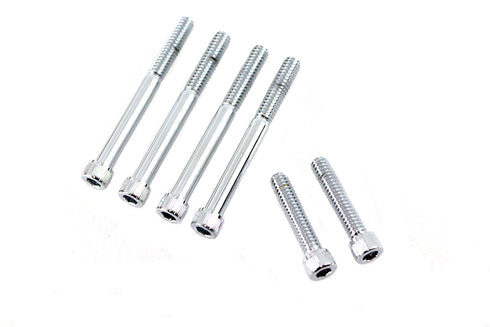 V-Twin Oil Pump Mount Set Allen Chrome - 73-0061