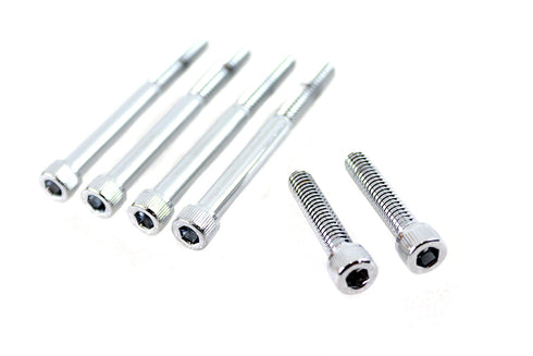 V-Twin Oil Pump Mount Set Allen Chrome - 73-0061