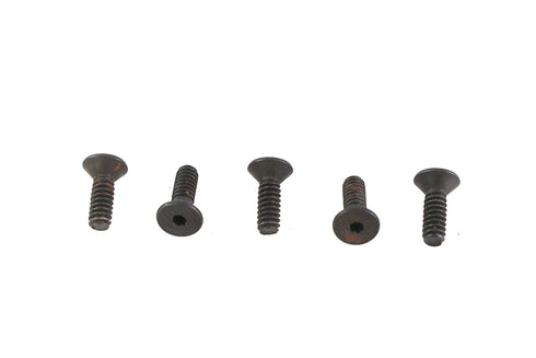 V-Twin Allen Flat Head Screws Black 6-32 x 7/16 inch - 73-0148