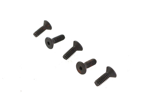 V-Twin Allen Flat Head Screws Black 6-32 x 7/16 inch - 73-0148