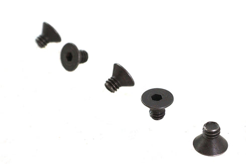 V-Twin Allen Flat Head Screws Black 1/4 inch-20 x 3/8 inch - 73-0150