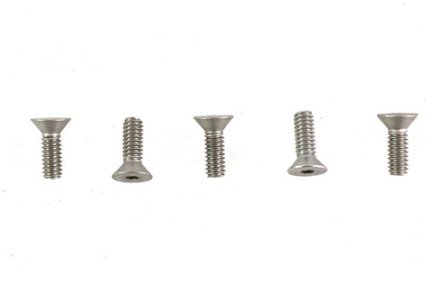 V-Twin Allen Flat Head Screws Stainless Steel - 73-0165