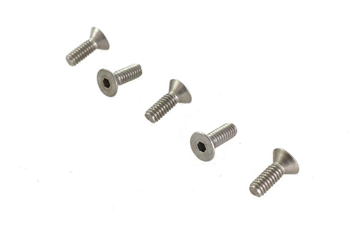 V-Twin Allen Flat Head Screws Stainless Steel - 73-0165