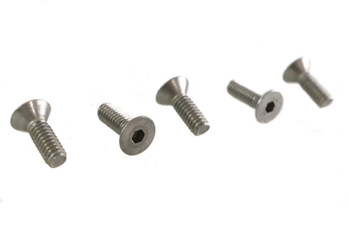 V-Twin Allen Flat Head Screws Stainless Steel - 73-0165