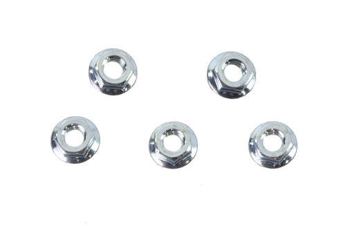 V-Twin Serrated Hex Flange Nuts 5/16 inch-18 Zinc - 73-0245
