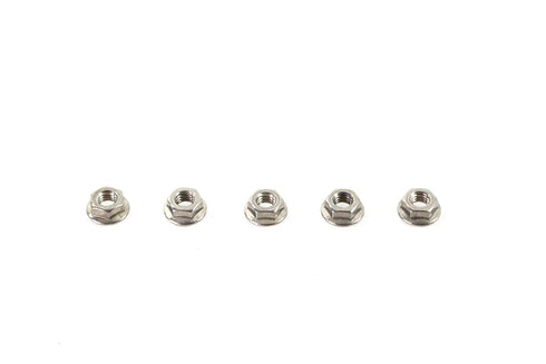 V-Twin Serrated Hex Flange Nuts 5/16 inch-18 Stainless Steel - 73-0246