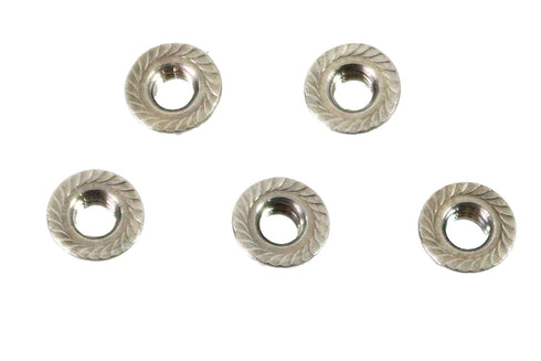 V-Twin Serrated Hex Flange Nuts 5/16 inch-18 Stainless Steel - 73-0246