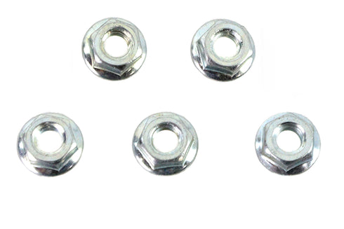 V-Twin Serrated Hex Flange Nuts 5/16 inch-24 Zinc - 73-0248