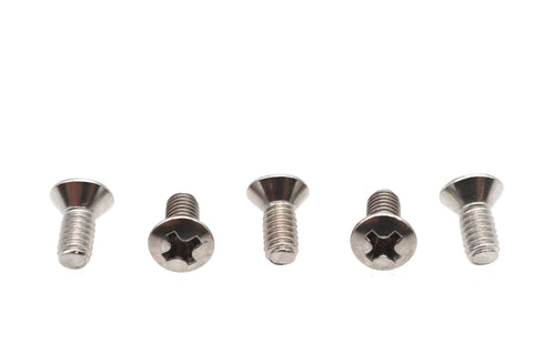V-Twin 8-32 x 3/8 inch Oval Phillips Head Screw Stainless Steel - 73-0302