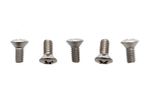 V-Twin 8-32 x 3/8 inch Oval Phillips Head Screw Stainless Steel - 73-0302