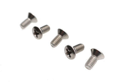 V-Twin 8-32 x 3/8 inch Oval Phillips Head Screw Stainless Steel - 73-0302