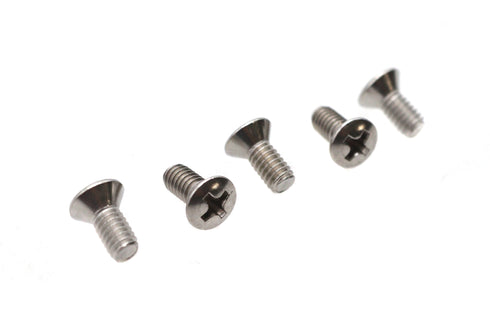 V-Twin 8-32 x 3/8 inch Oval Phillips Head Screw Stainless Steel - 73-0302