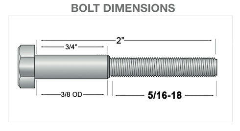 V-Twin 2 inch Hex Starter Bolt - 73-0371