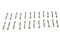 V-Twin Stainless Steel Finned Cover Screw Set 24 Piece - 73-0372