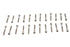 V-Twin Stainless Steel Finned Cover Screw Set 24 Piece - 73-0372