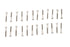 V-Twin Stainless Steel Finned Cover Screw Set 24 Piece - 73-0372