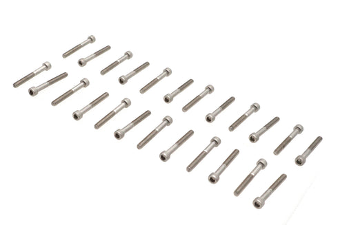 V-Twin Stainless Steel Finned Cover Screw Set 24 Piece - 73-0372