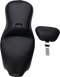 LE PERA Outcast Seat - 2-Up - With Backrest - Smooth - Black - FL '08-'23 LK-997BR