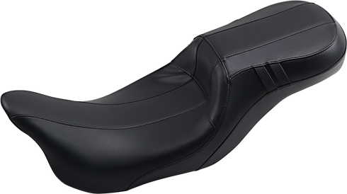 LE PERA Outcast Daddy Long Legs Seat - 2-Up - w/o Backrest - Carbon Fiber Inlay - Black - FL '08-'23 LK-997DLGT3