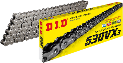 DID 530 VX3 - Drive Chain - 116 Links - Natural M530VX3X116ZB