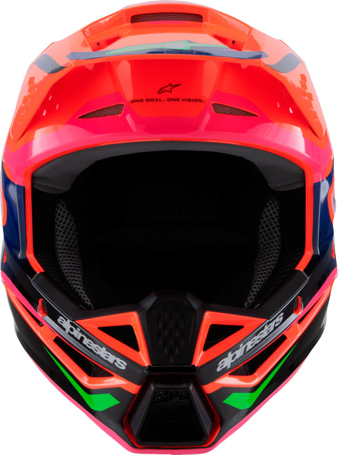 ALPINESTARS Sm3 Youth Deegan Helmet Orng Flo/Prpl/Pnk Fluo Ys - 482-00082YS