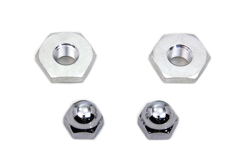 V-Twin Cadmium Acorn Nut and Retainer Kit - 7613-2T