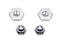 V-Twin Cadmium Acorn Nut and Retainer Kit - 7613-2T