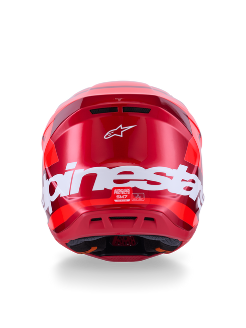 ALPINESTARS Sm7 Core Helmet Red Glossy Lg - 482-00187L