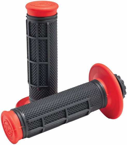 ProTaper Pro Series Clamp On 1/2 Waffle Red/Black