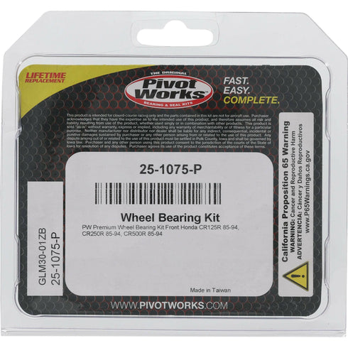 PIVOT WORKS Wheel Bearing Kit Premium - 22-51075P