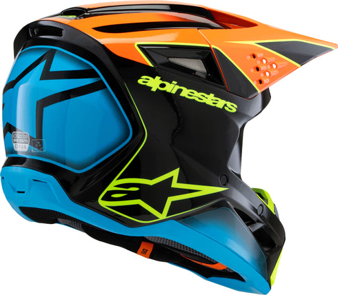 ALPINESTARS Sm3 Youth Fray Helmet Blk/Orng/Ylw Fluo Ys - 482-00083YS