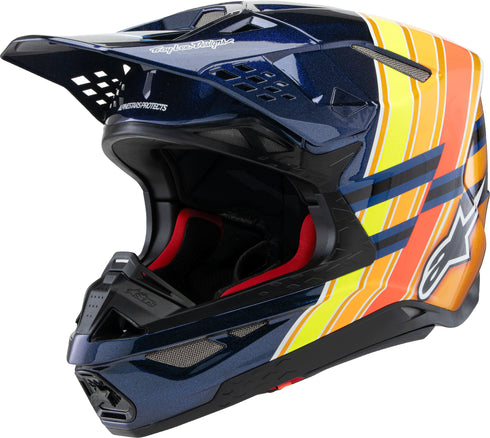 ALPINESTARS S M10 Tld Edition 25 Helmet Drk Blu/Org/Ylw Fluo/Red Xl - 482-00080X