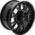 QuadBoss Barbwire 14X7 - 5+2 - 4/110 - Milled