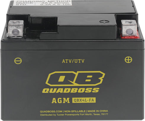 QuadBoss Maintenance-Free AGM Battery QBX4L-FA