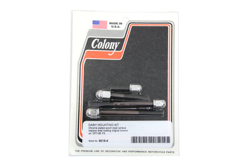 Colony Chrome Acorn Dash Cover Screw - 8016-4